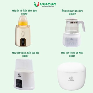 Chibe Máy tiệt trùng tia UV CB014/Máy tiệt trùng-hâm sữa CB017 /Máy Lắc-Ủ Ấm CB040/ Đun Nước MB002