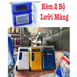 Máy cạo râu Khô lưỡi ngang 312U vỏ nhôm màu xanh kèm Hộp đựng sang trọng phiên bản Premium
