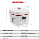 Nồi Cơm Điện Tử GALI GL-1718W 1.8L – Nấu Nhanh, Giữ Ấm Lâu – Hẹn Giờ Thông Minh – Bền Đẹp – BH 2 Năm — ảnh 2