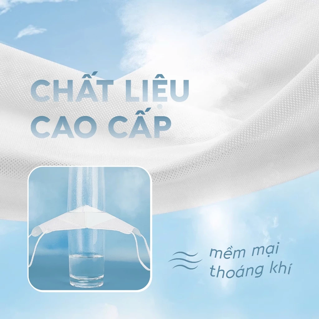 Thùng 500 Khẩu Trang 5D Bông Sen Vàng Cái 3 Lớp