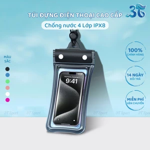 Túi đựng điện thoại chống nước 4 lớp khóa kín dùng khi tắm biển cảm ứng cực nhạy TĐT-4L