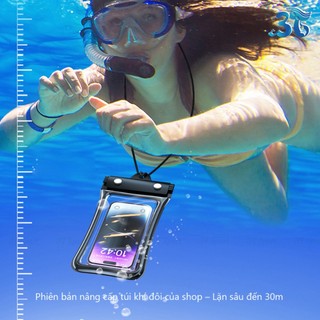 Túi đựng điện thoại chống nước 4 lớp khóa kín dùng khi tắm biển cảm ứng cực nhạy TĐT-4L