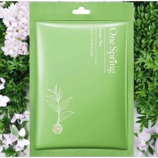 Mặt Nạ Trà Xanh OneSpring Spa cấp ẩm kiềm dầu giảm mụn dưỡng trắng thu nhỏ lỗ chân lông bản cao cấp chuyên giành cho spa