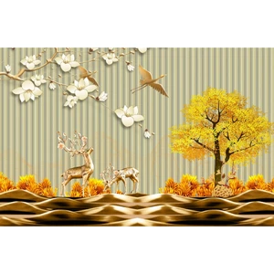 Tranh Dán 3D Sắc Nét Nhiều Mẫu Mã Cho Spa Đông Y Kích Thước Theo Yêu Cầu