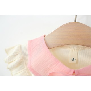 Váy bé gái cổ sen dún tầng nhiều màu sắc xinh xắn siêu nhẹ cho bé 6-11kg D1090