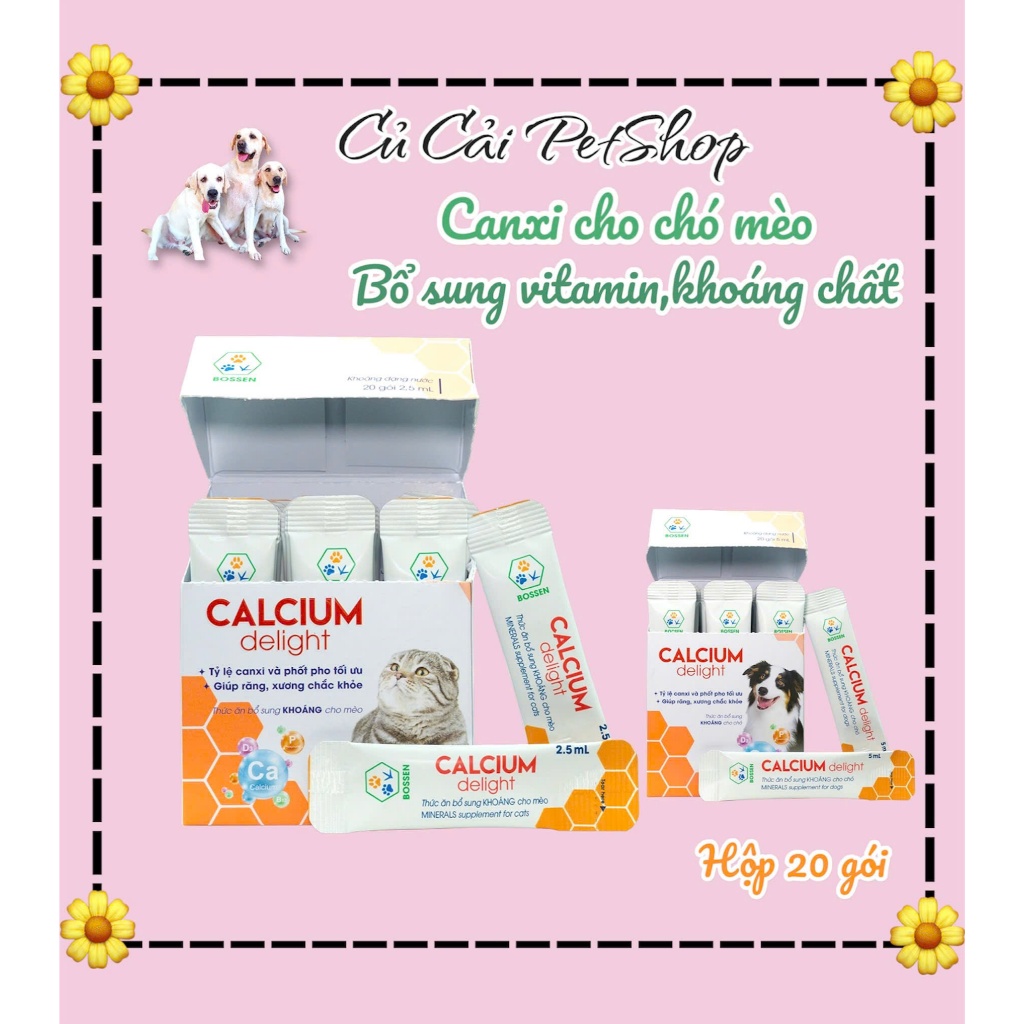 Canxi Cho Chó Mèo Dạng Nước - Dễ Hấp Thụ , Bổ Sung Canxi Và Khoáng Chất ...