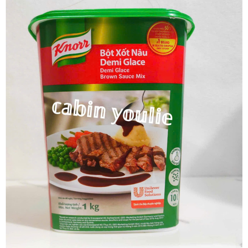Bột Xốt Nâu Knorr Unilever Demi Glace Brown Sauce Mix Hộp 1kg | Shopee ...