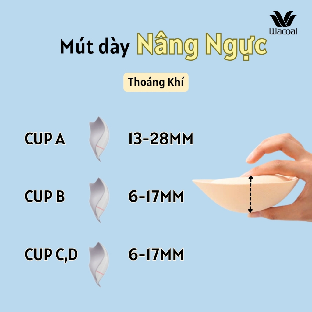 Áo ngực nữ Wacoal VVB5368 có gọng đệm dày nâng ngực chống tuột, Áo lót nữ BIGSIZE áo dài bra - VB5368