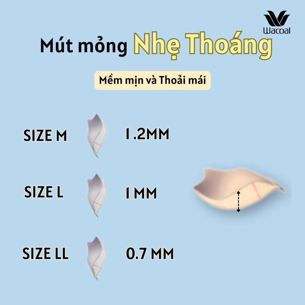 Áo ngực nữ Wacoal không gọng mút mỏng nâng ngực nhẹ bản lưng to, Áo lót ren dây đeo cố định - IES0721