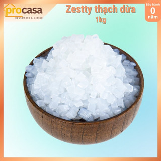 Thạch Dừa ZESTTY 1kg - Hạt nhỏ dùng được ống hút - Nguyên Vị Làm Topping, Nguyên Liệu Pha Chế, Đồ Ăn Vặt