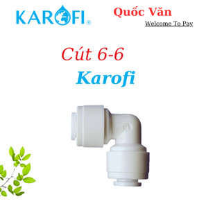 [Hoả Tốc] Trọn bộ full cút màng RO đúc Karofi ( Cút xả thải + co van 1 chiều + Flow kim+ cút 6-6 ) - Đời mới 2025 k lưới
