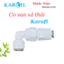 Trọn bộ full cút màng RO đúc Karofi ( Cút xả thải + co van 1 chiều + Flow kim+ cút 6-6 ) - Đời mới 2025 k lưới