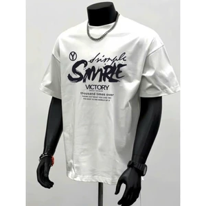 Áo thun Stee Cổ tròn SIMPLE Localbrand ICVCVNI Unisex Menwear Cotton
