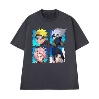 Áo Thun Anime NGỐ TEE Naruto Shippuden Team Kakashi Naruto Sakura Sasuke Vải Cotton 100 Thoáng Mát