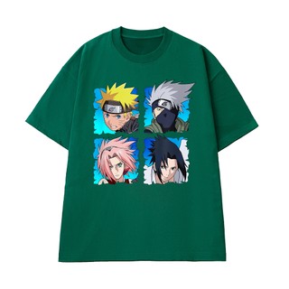 Áo Thun Anime NGỐ TEE Naruto Shippuden Team Kakashi Naruto Sakura Sasuke Vải Cotton 100 Thoáng Mát