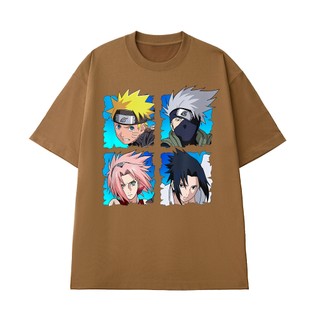 Áo Thun Anime NGỐ TEE Naruto Shippuden Team Kakashi Naruto Sakura Sasuke Vải Cotton 100 Thoáng Mát