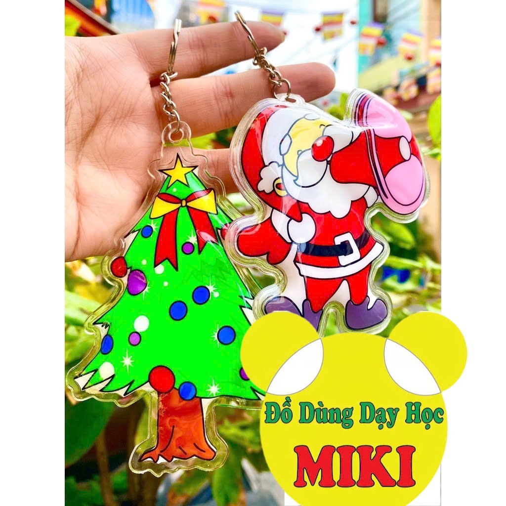 [10 cái] MÓC KHÓA NOEL GIÁNG SINH mix mẫu ngẫu nhiên (Đồ Dùng Dạy Học Miki)