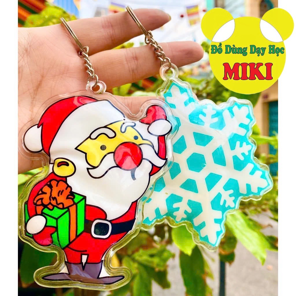 [10 cái] MÓC KHÓA NOEL GIÁNG SINH mix mẫu ngẫu nhiên (Đồ Dùng Dạy Học Miki)