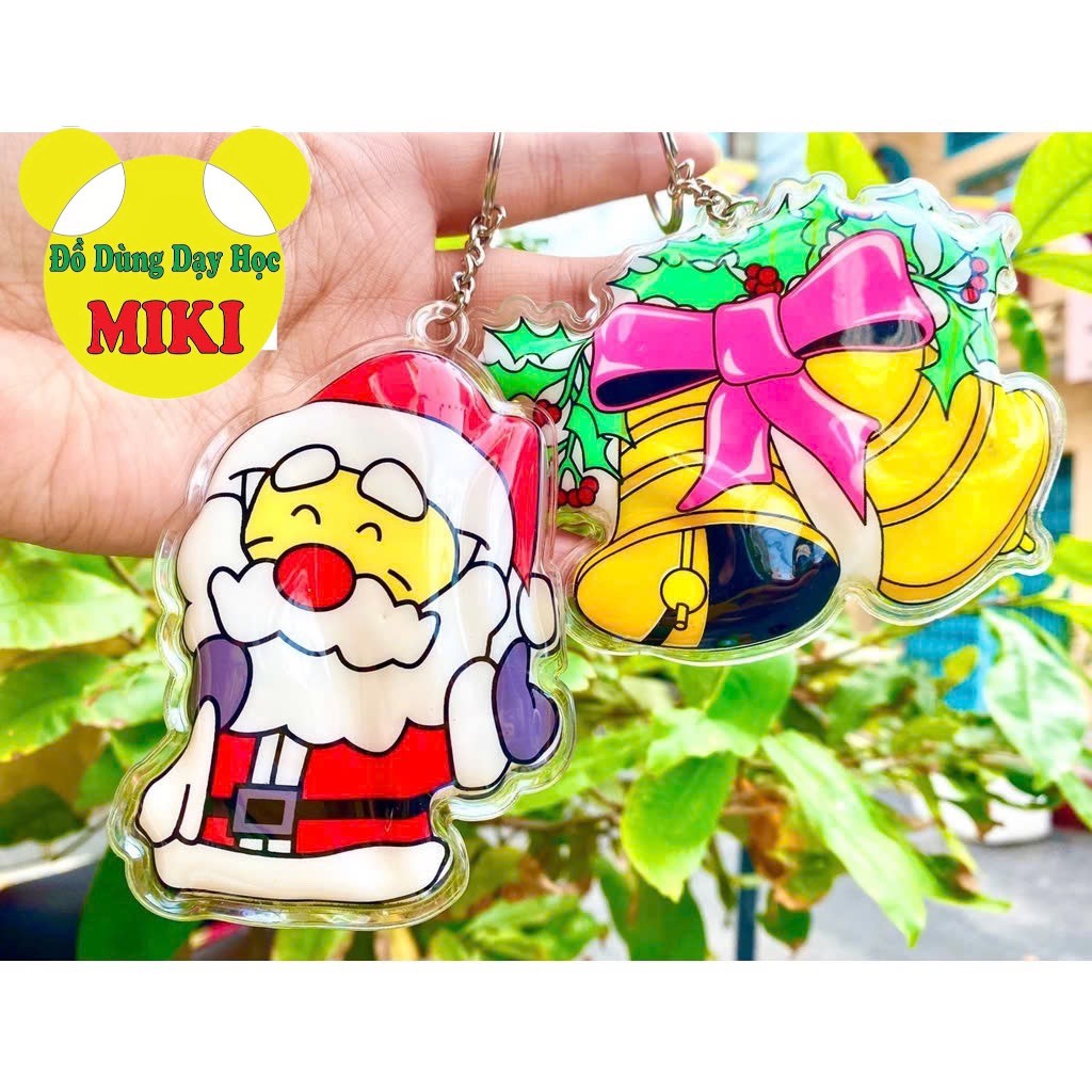 [10 cái] MÓC KHÓA NOEL GIÁNG SINH mix mẫu ngẫu nhiên (Đồ Dùng Dạy Học Miki)