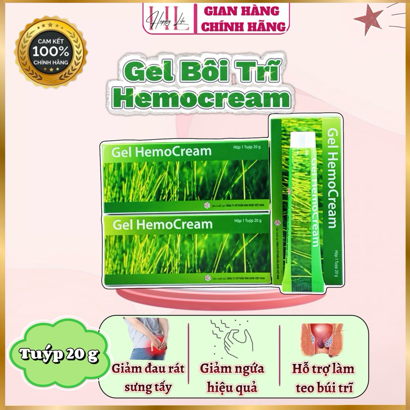 ✅[Hàng chính hãng] Gel giảm đau rát ngứa, bôi trĩ Hemocream