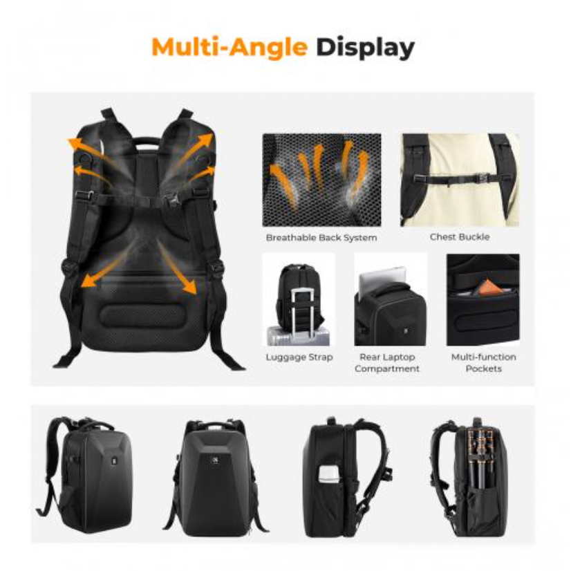 Product image Balo máy ảnh K&F Concept Hardshell DSLR-Balo 22L Nature Wander 10 (Đen) 2