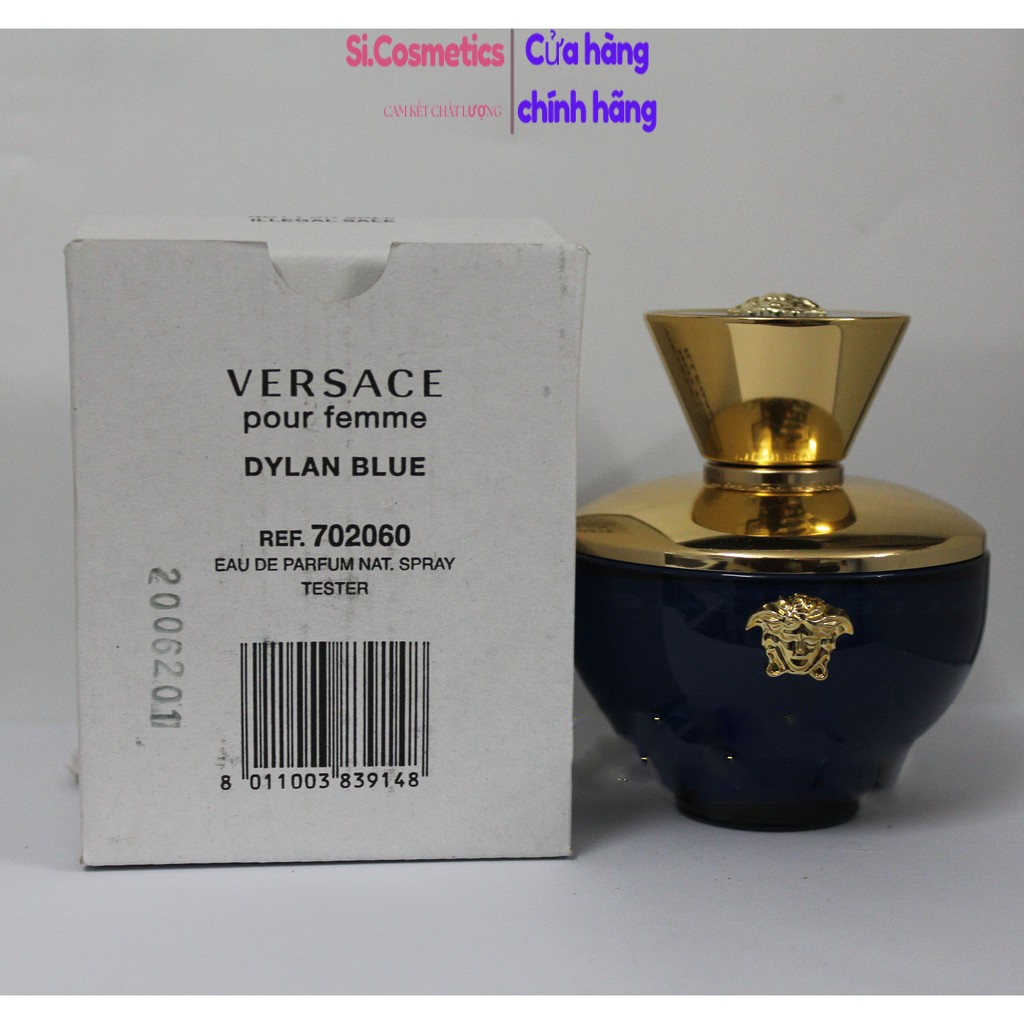 [Mã COSBAUH3 giảm 8% đơn 300K] [ Tester ] Nước hoa nữ Versace Pour Femme Dylan Blue EDP 100ml