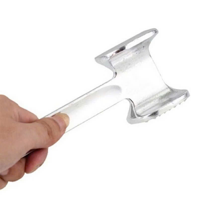 Búa Đập Thịt 2 Đầu Bằng Thép Không Gỉ,Búa Đập Thịt Bằng Inox Siêu Chắc - DỤNG CỤ ĐẬP KẾT HỢP DẦN THỊT VÀ GIÃ GỪNG