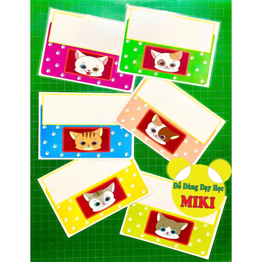 BỘ MÈO VÀ CÁ SIÊU CUTE-màu ngẫu nhiên (đồ dùng dạy học MIKI)