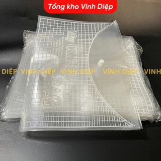 .Túi đựng hồ sơ clear khổ A4 có khuy, cúc trong suốt