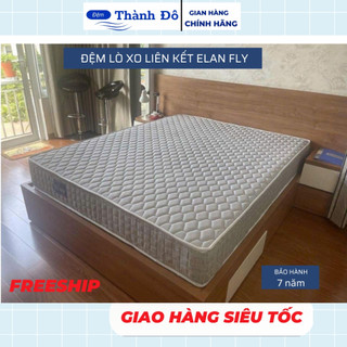 [Miễn Phí Ship] Đệm lò xo khách sạn elan fly cao 22cm vỏ áo cotton,bảo hành chính hãng 7 năm