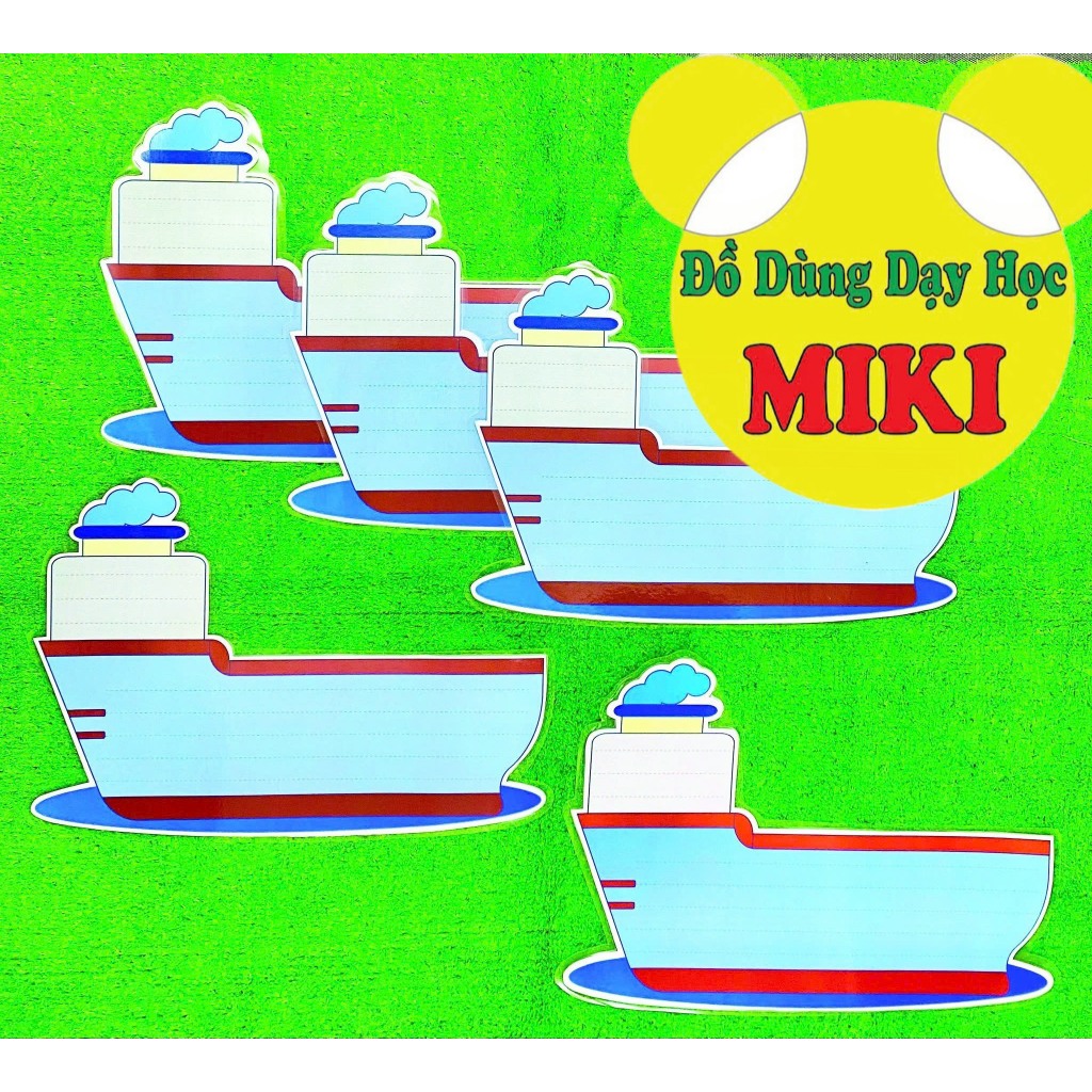 TÀU CHỞ THÙNG HÀNG HANDMADE (Đồ Dùng Dạy Học Miki)