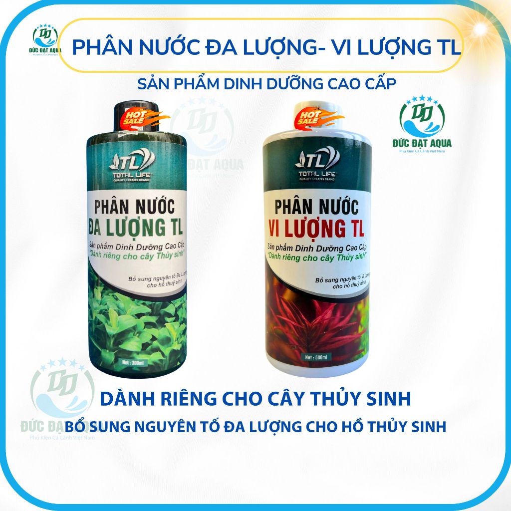 Phân Nước Đa Lượng - Vi Lượng TL dinh dưỡng cao cấp cho cây thủy sinh giúp cây phát tốt màu đẹp