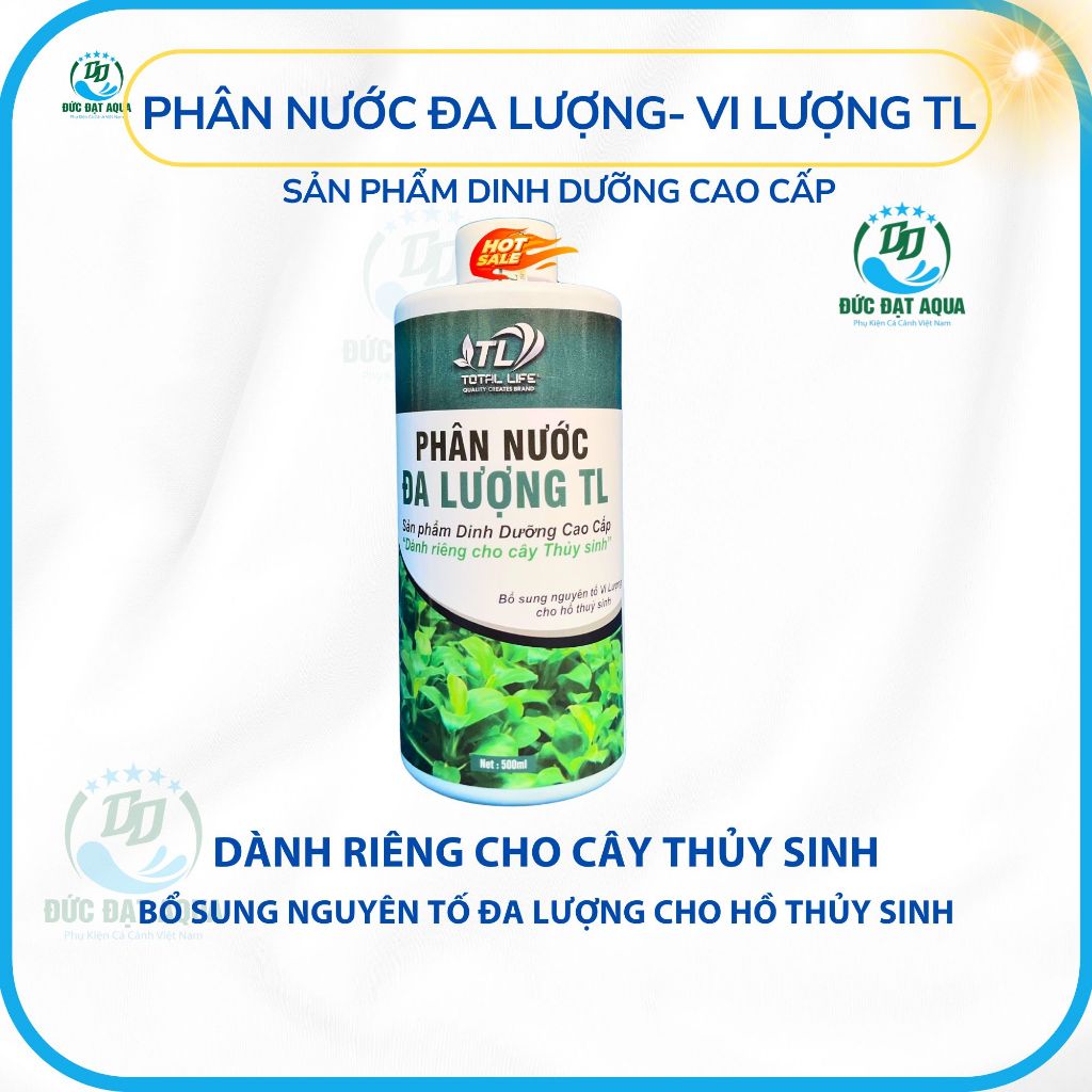 Phân Nước Đa Lượng - Vi Lượng TL dinh dưỡng cao cấp cho cây thủy sinh giúp cây phát tốt màu đẹp 4