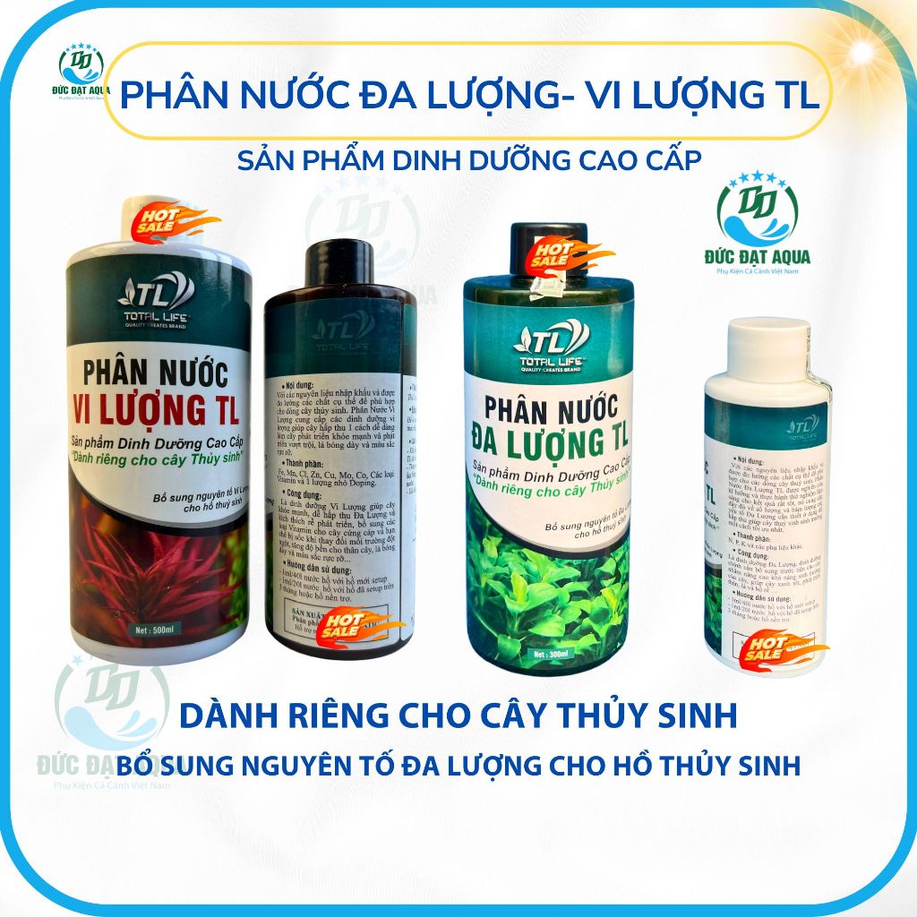 Phân Nước Đa Lượng - Vi Lượng TL dinh dưỡng cao cấp cho cây thủy sinh giúp cây phát tốt màu đẹp 9