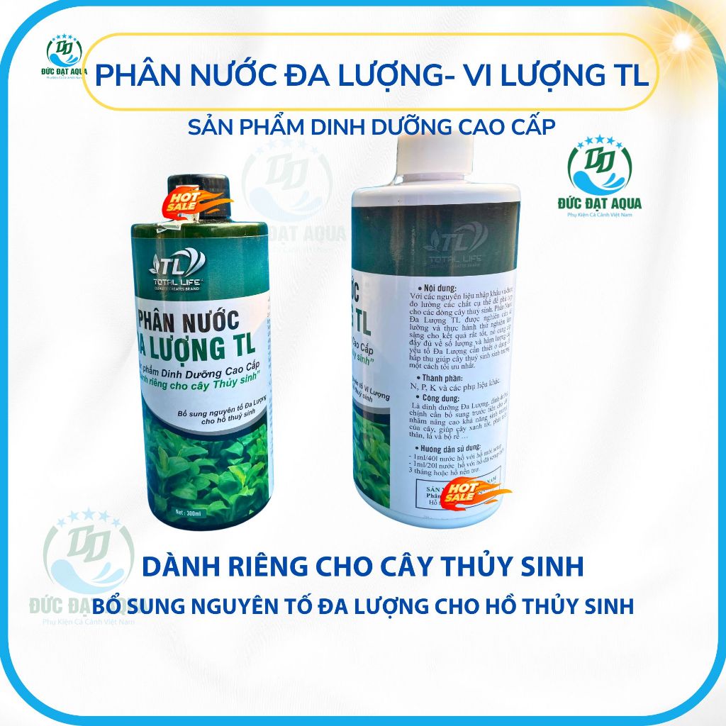 Phân Nước Đa Lượng - Vi Lượng TL dinh dưỡng cao cấp cho cây thủy sinh giúp cây phát tốt màu đẹp 5