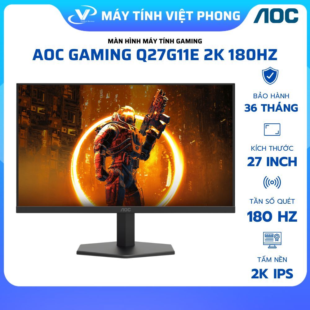 MÀN HÌNH 2K GAMING 260HZ AOC Q27G42ZE Q27G40HE Q27B36X (27'/2K/IPS/260Hz/0.3Ms) - BH CHÍNH HÃNG 3 NĂM | BigBuy360 - bigbuy360.vn