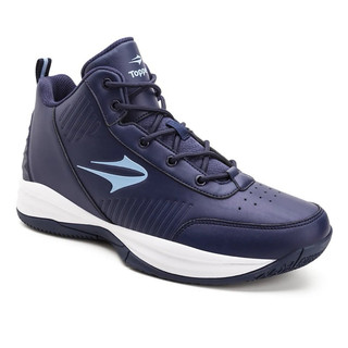 Giày thể thao bigsize nam chơi bóng rổ Topper cao cổ màu xanh navy êm nhẹ , sneaker thời trang cao cấp