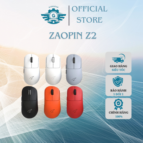 Chuột Gaming Không Dây Zaopin Z2 4K 3 Mode | PAW3395 | Hotswap | Cảm Biến Quang PAW3395 | Tốc Độ 1ms | BigBuy360 - bigbuy360.vn