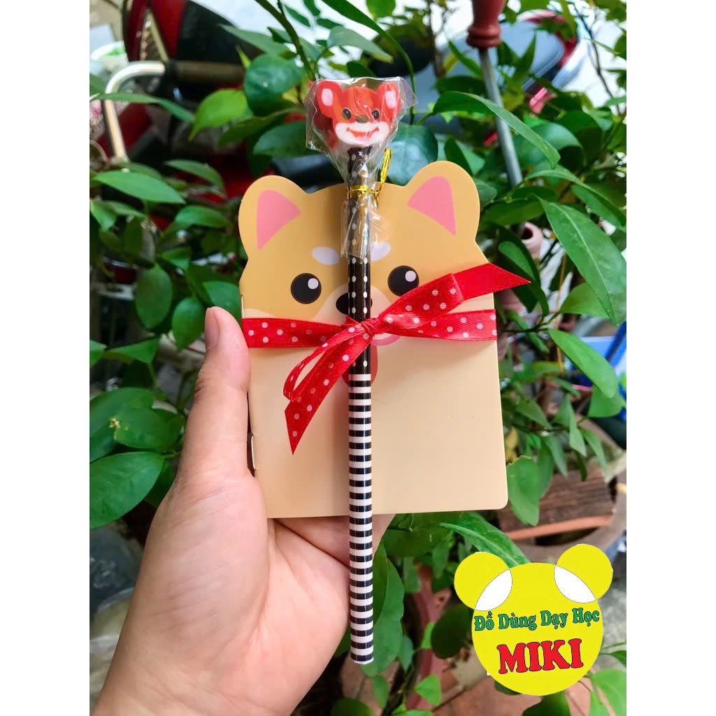 SET SỔ TAI GẤU CUTE CỘT NƠ ❤