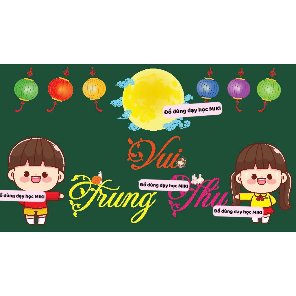 BỘ TRANG TRÍ BẢNG ÉP PLASTIC (Đồ dùng dạy học Miki)