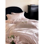 Set chăn ga gối lụa thêu hoa , gu tinh tế, nữ tính, chất lụa mềm mịn mê ly hàng mới về hlhome bedding — ảnh 8