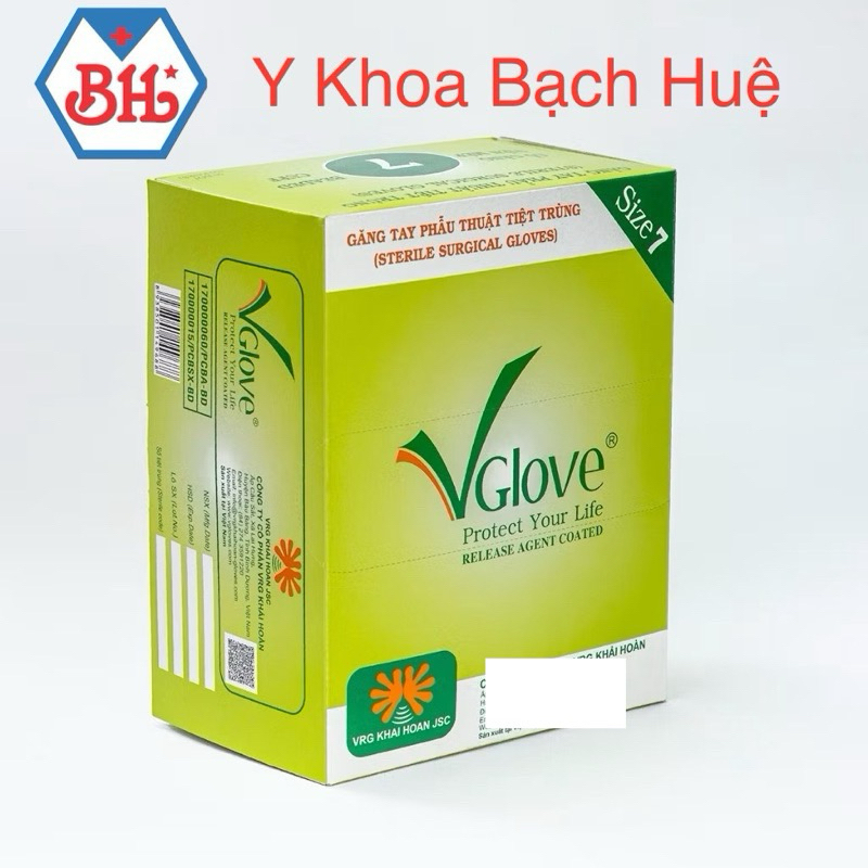 Găng tay phẫu thuật tiệt trùng VGlove, Găng tay y tế tiệt trùng mềm mại mang đến sự thoải mái ,an toàn