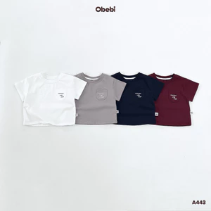 Áo Phông Cotton In Hình Túi Obebi Thời Trang Hè Thoải Mái Cho Bé Trai Bé Gái từ 5kg - 19kg A443