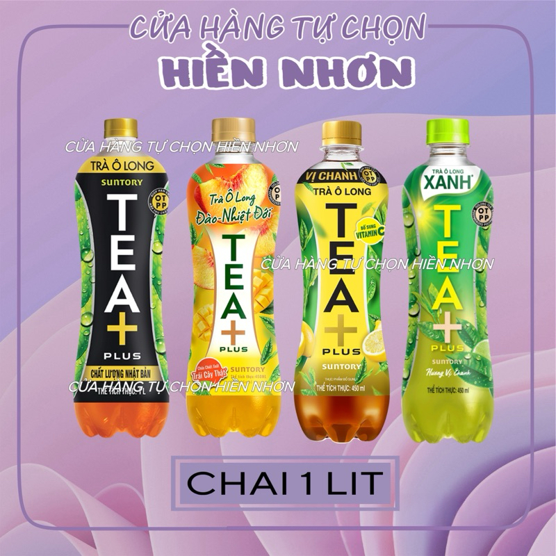 [MuaNhiềuGiáGiảm] 1Chai Trà Ô Long TEA+ Plus Vị chanh/ Vị đào/ vị trà ...