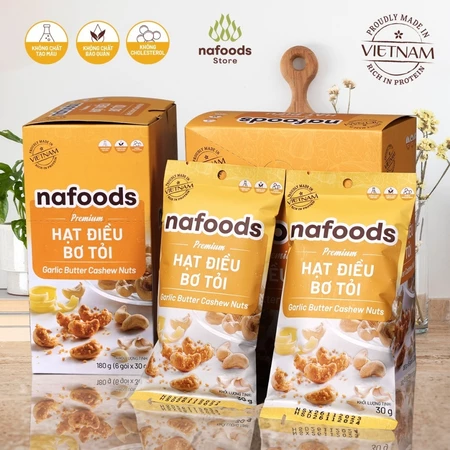 Hạt Điều Bơ Tỏi Nafoods Túi 30gr