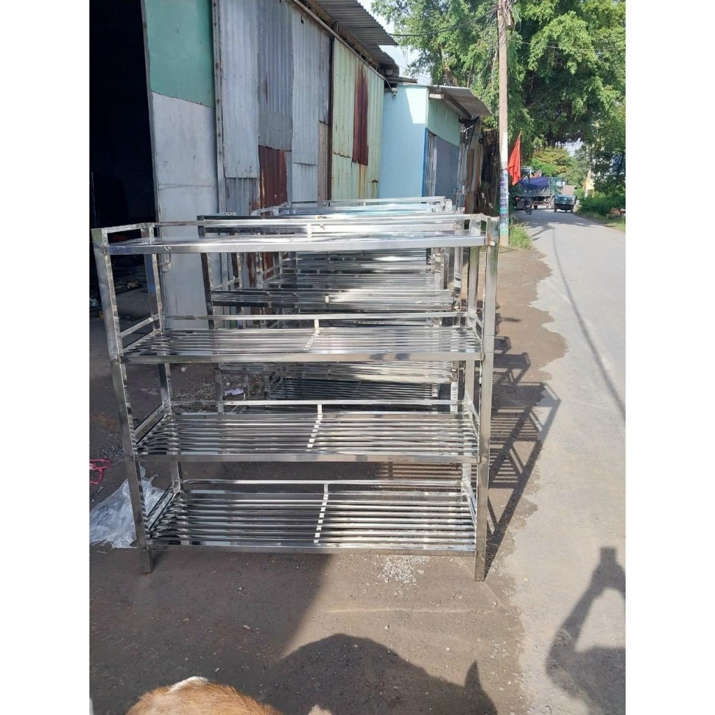 kệ inox thẻ đa năng để chén bát trong nhà bếp