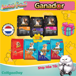 Ganador - Fib's Thùng Combo 12KG (3kg x 4 gói ) Giá siêu rẻ bán buôn : Thức ăn hạt khô cho Chó__