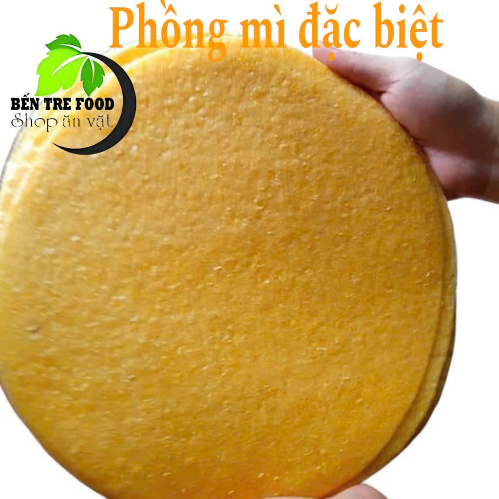 ( BÁNH PHỒNG SƠN ĐỐC) BÁNH PHỒNG MÌ VÀNG (10 BÁNH CHƯA NƯỚNG) - ĐẶC SẢN BẾN TRE SHOP