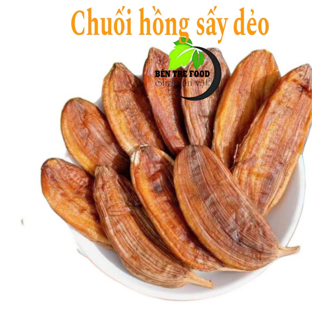 ( MÓN NGON) 500GR CHUỐI HỒNG SẤY DẺO BẾN TRE- ĐẶC SẢN BẾN TRE SHOP