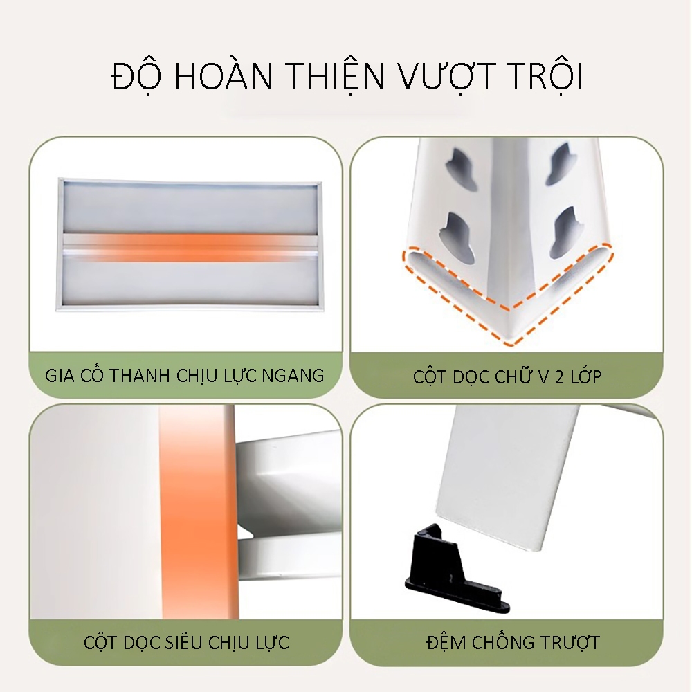 Kệ để đồ đa năng, kệ nhà bếp để sử dụng tại nhà, Kệ sắt nhiều tầng, chịu tải siêu tốt, để nhiều đồ